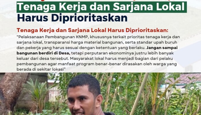 BADKO HMI MALUT Soroti Pembangunan Kampung Nelayan Merah Putih: Tenaga Kerja dan Sarjana Lokal Harus Diprioritaskan